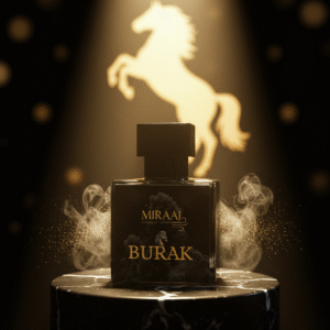 BURAK perfume by MIRAAJ - luxury unisex fragrance with saffron, amberwood, and cedarwood notes